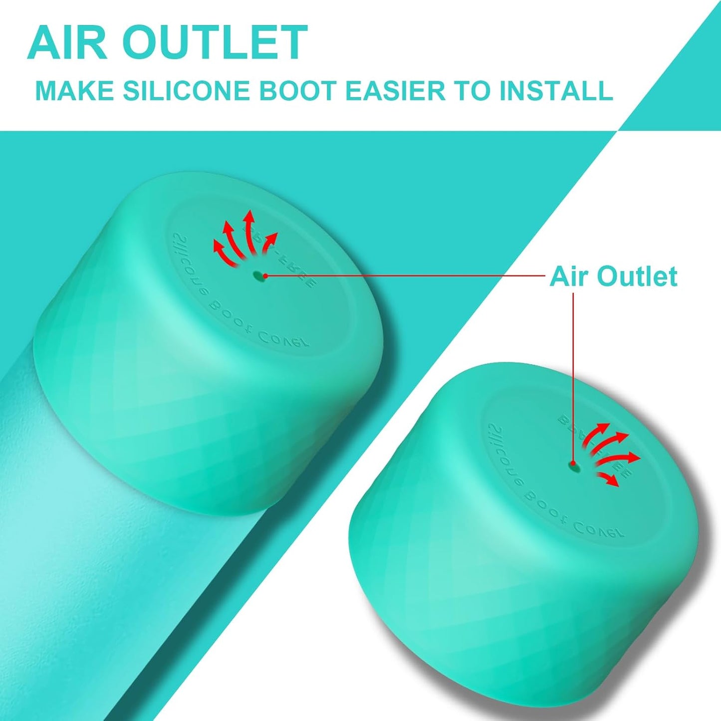 Silicone Boot for Owala 40 Oz Tumbler with Handle, Anti-Slip Protective Sleeve for Stainless Steel Triple Layer Insulated Travel Tumbler Accessories