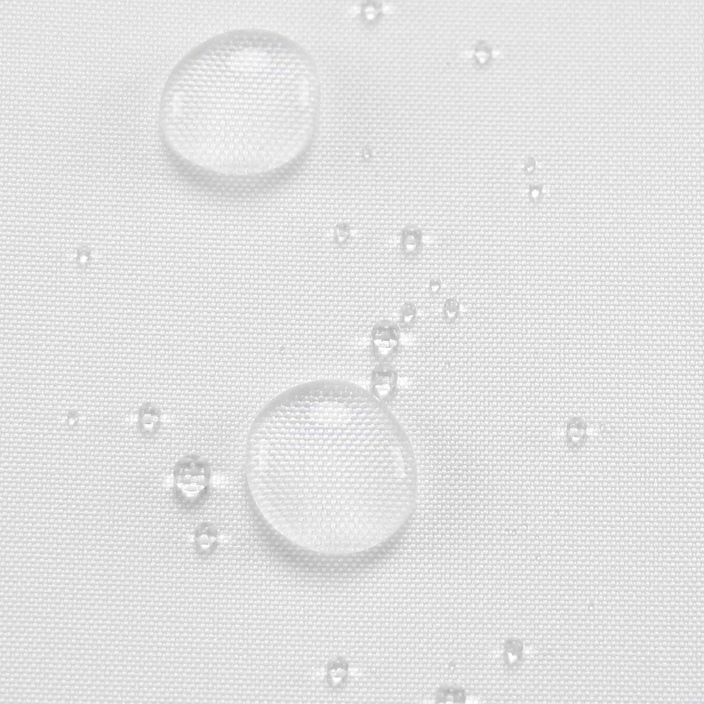 Nylon Hotel Shower Curtain or Liner, Machine Washable, Water Resistant, White, 72 X 72 Inches