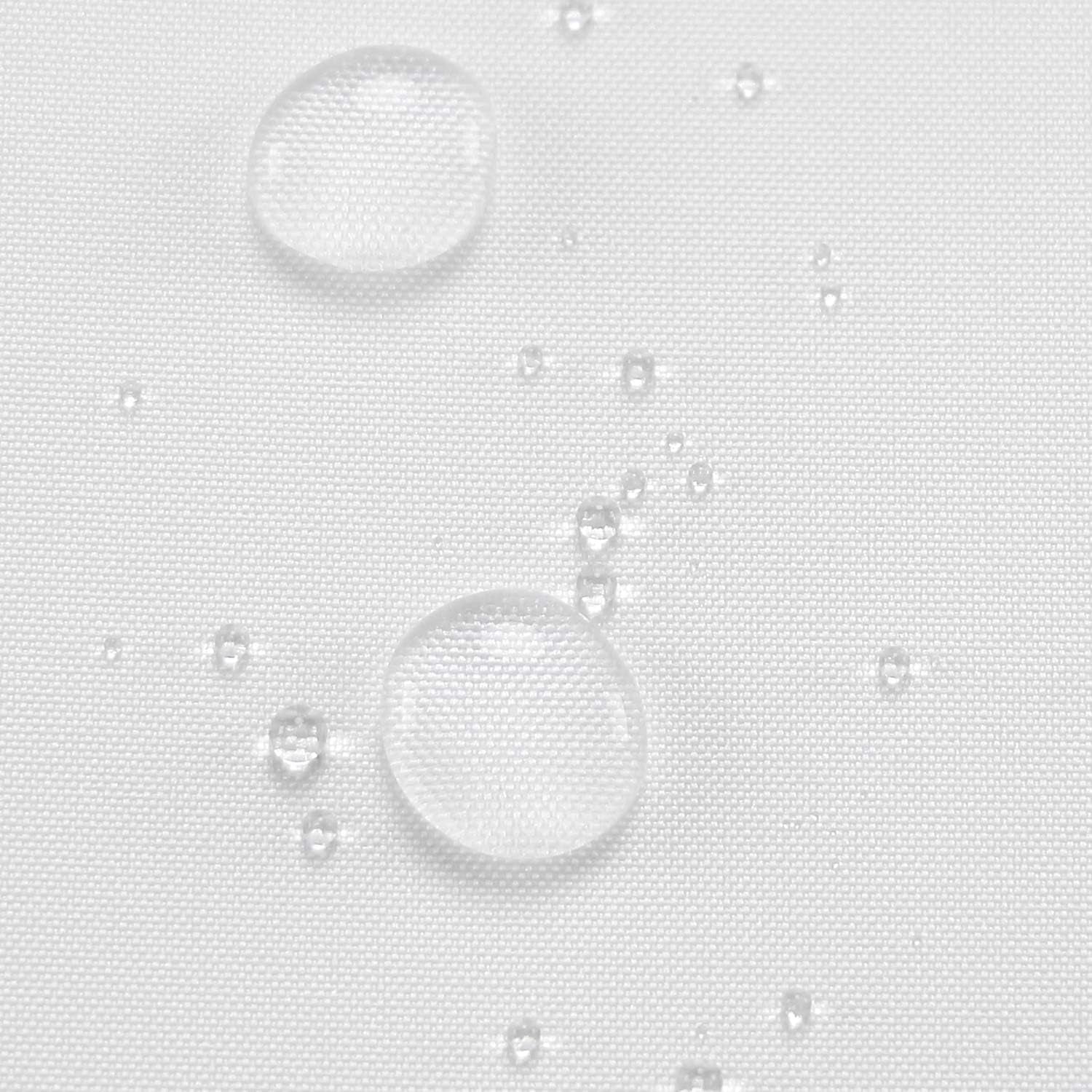 Nylon Hotel Shower Curtain or Liner, Machine Washable, Water Resistant, White, 72 X 72 Inches