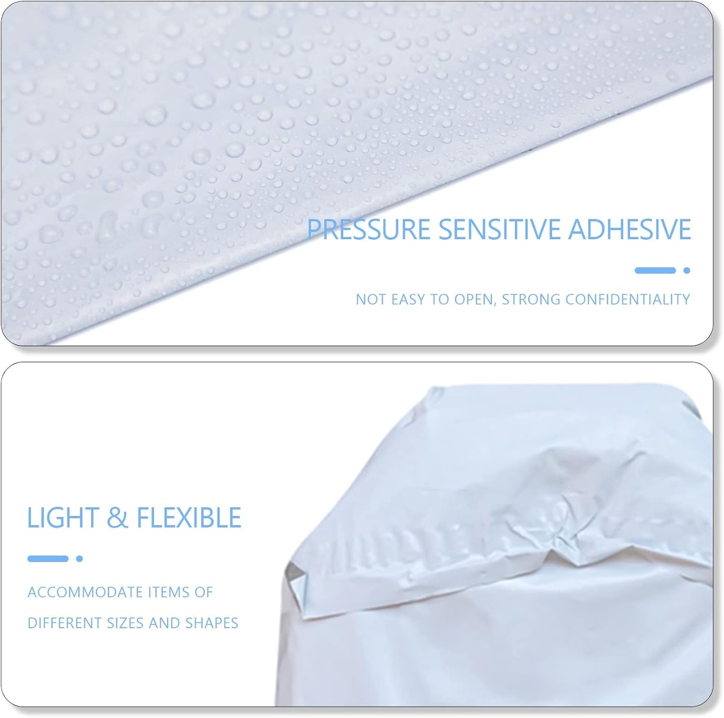 White Poly Mailers 6X9In 100Pcs, Shipping Bag for Small Business, Mailer Bags for Clothing, Self Strong Adhesive Mailing Envelopes for Package Suppliers, Flexible Secure Tear Resistant Postal Bag