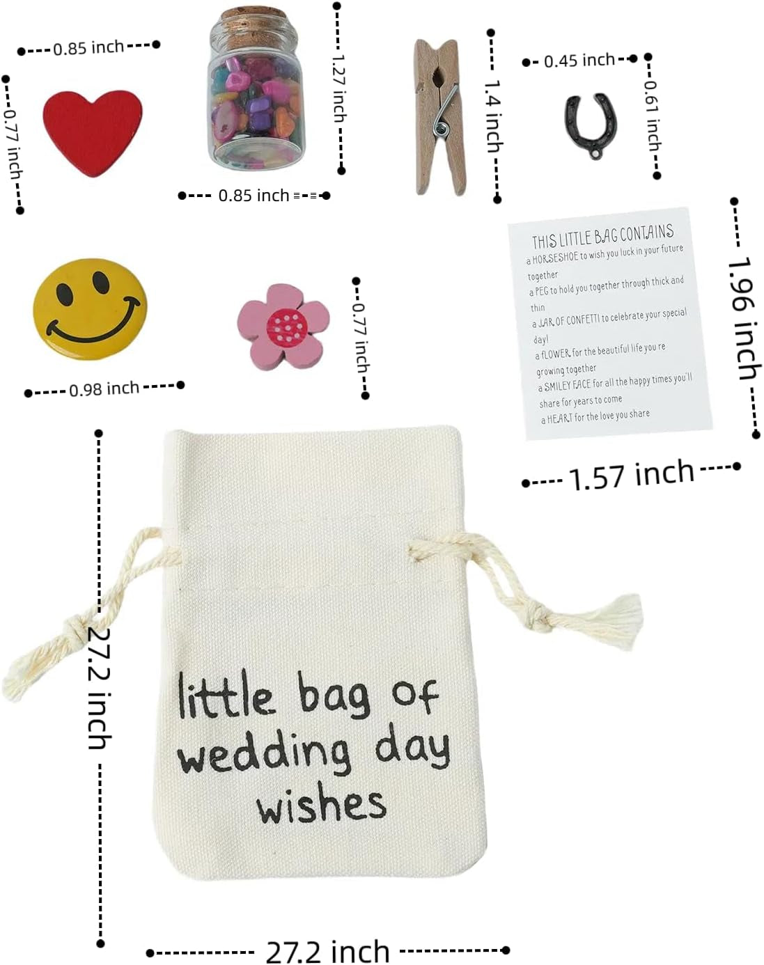 Cute Wedding Day Gifts for Bride from Best Friend, Bride Gifts, Wedding Card,Wedding Blessing Souvenirs, Beautiful Souvenirs for Honeymooner on Their Wedding Day.