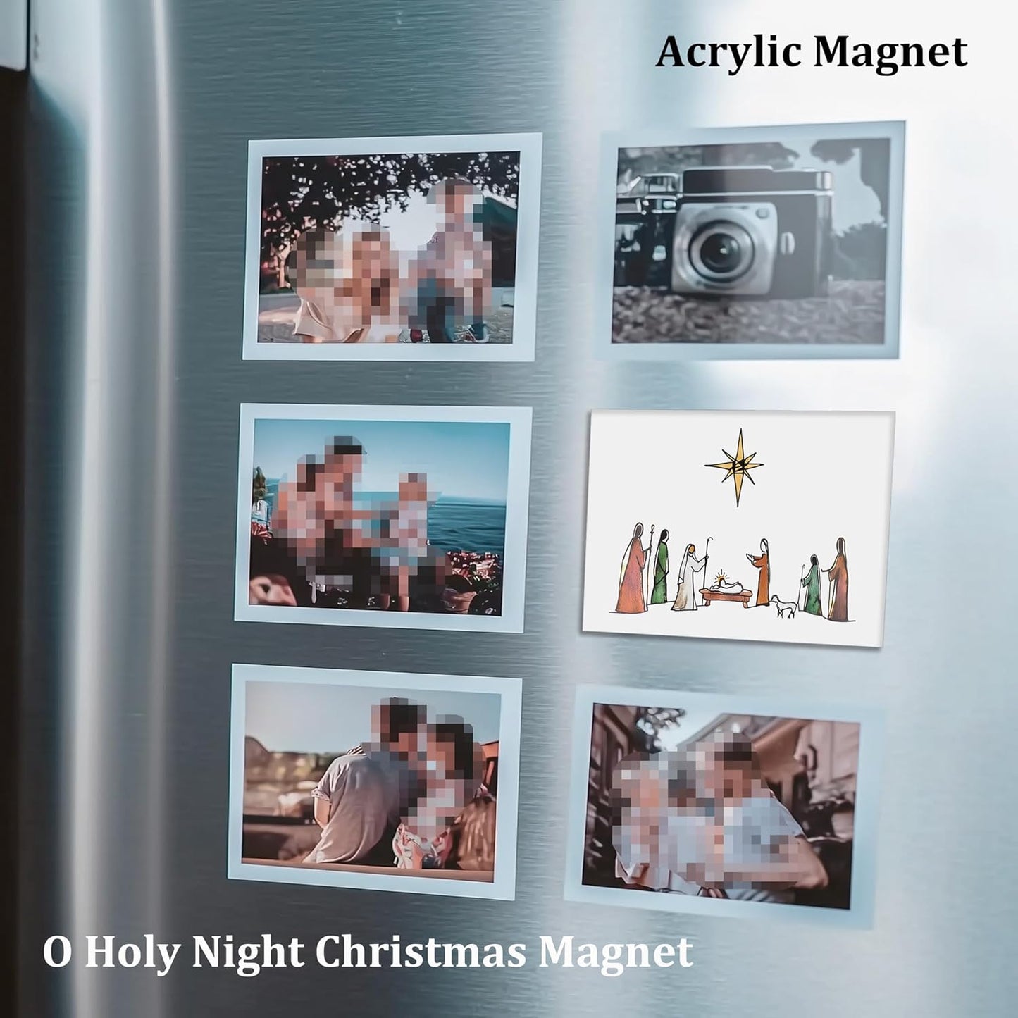 Nativity Christmas Magnets Christmas Holiday Religious Magnets Christmas Gift O Holy Night Christmas Magnets Gift Meaningful Christmas Gift -3 X 2.5 In