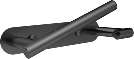 Toilet Paper Holder Adhesive or Screw-In Matte Black Bathroom Toilet Paper Roll Holders Wall Mount Stainless Steel Tissue Holder for Bathroom Hardware Accessories