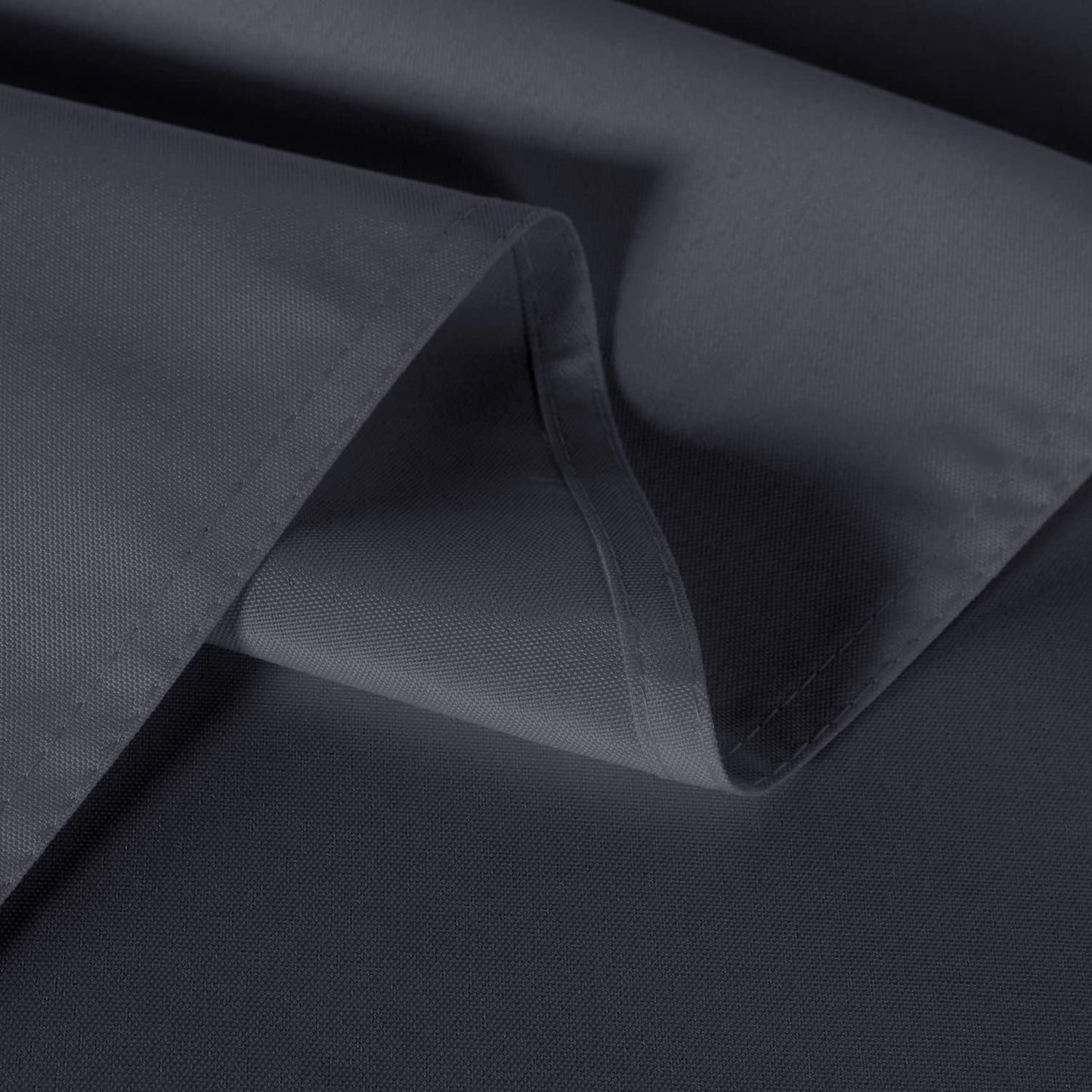 2 Pack Dark Grey Tablecloth 60 X 102 Inch, Rectangle 6 Feet Table Cloth - Stain and Wrinkle Resistant Washable Polyester Table Cover for Dining Tables, Buffet Parties and Camping