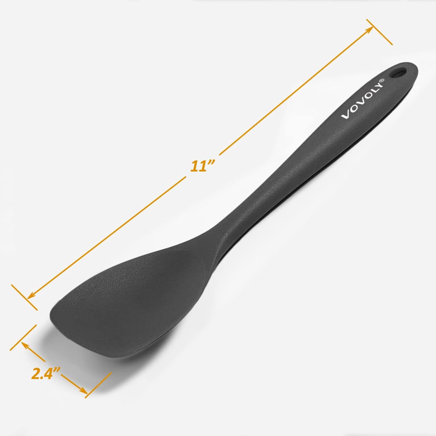 Upgrade Silicone Spatula Spoon Set, Heat Resistant Rubber Spoonula, Seamless Non-Stick Flexible Scrapers for Baking Mixing Tool,3 Pack,