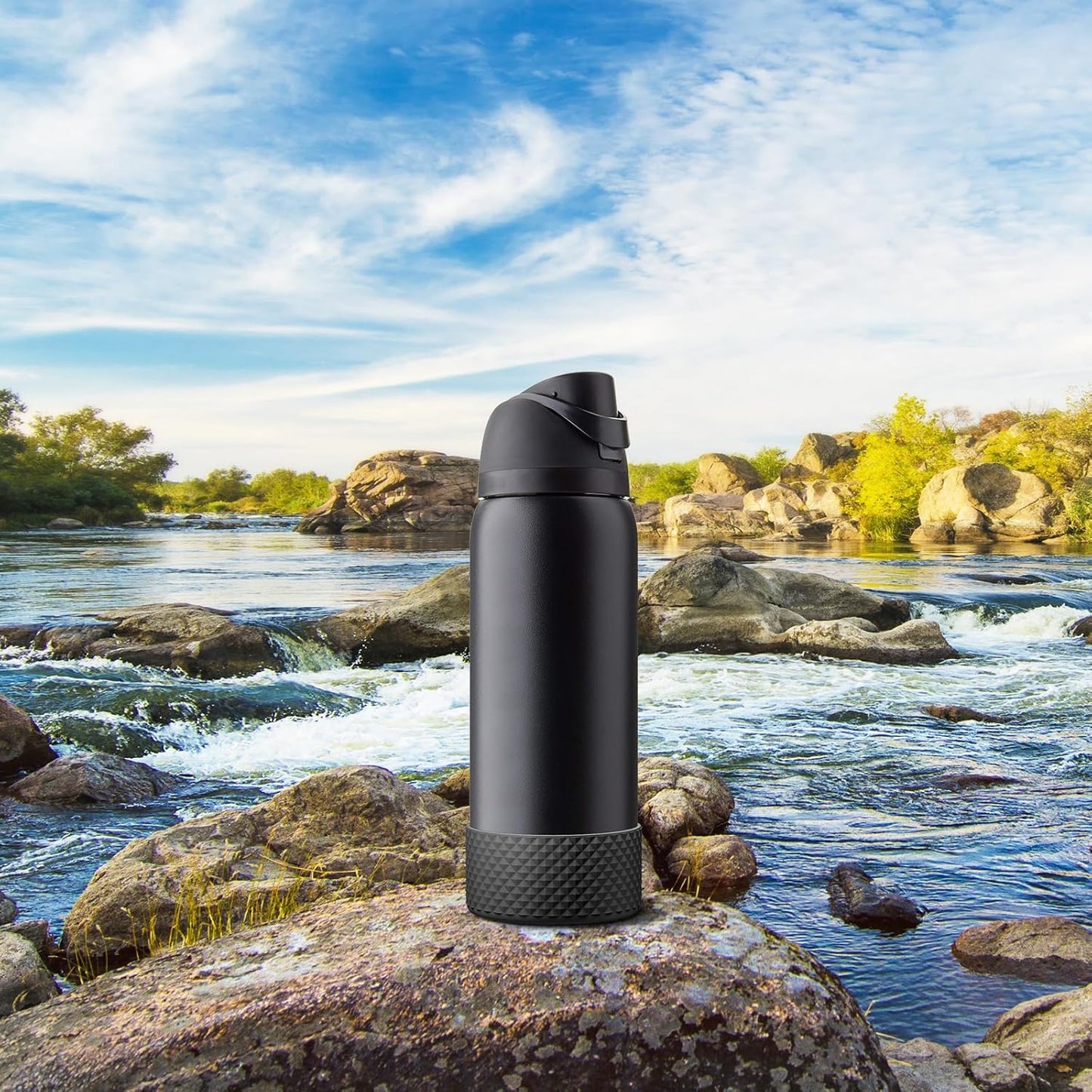 Silicone Boot for Owala Water Bottle 24 Oz 32 Oz 40 Oz, Anti-Slip Protective Sleeve for Freesip/Twist/Flip Stainless Steel Water Bottles Accessories