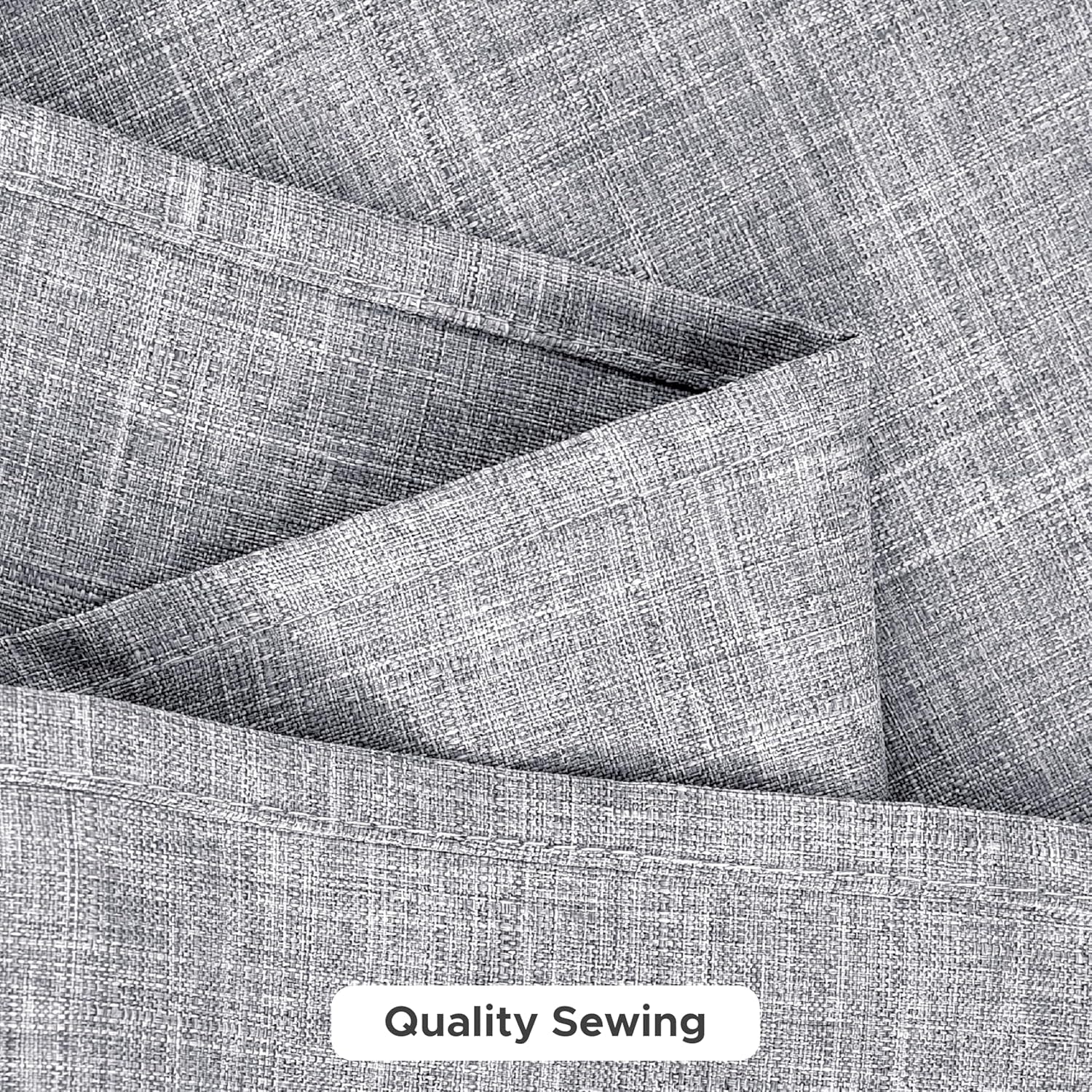 Faux Linen Rectangle Tablecloths: Water and Stain Resistant Farmhouse Style, Washable Burlap Textured Covers for Kitchen and Dining Events (2 Pack, 52x70 Inch, Light Grey)