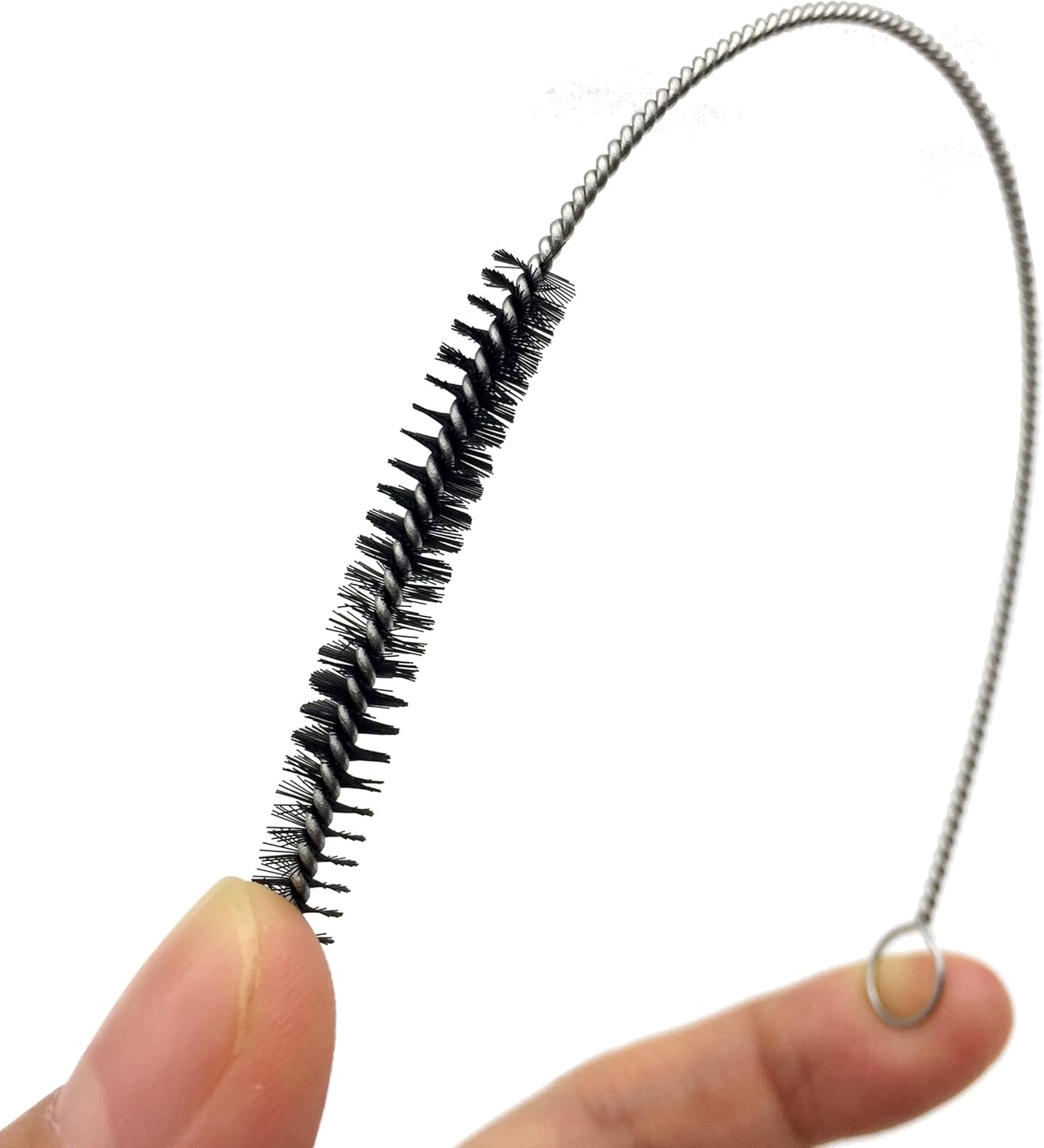 10 Piece Stainless Steel Straw Cleaning Brush Set - Durable Nylon Bristles - Multi-Size for Reusable Straws, Sippy Cups, and Narrow Neck Containers