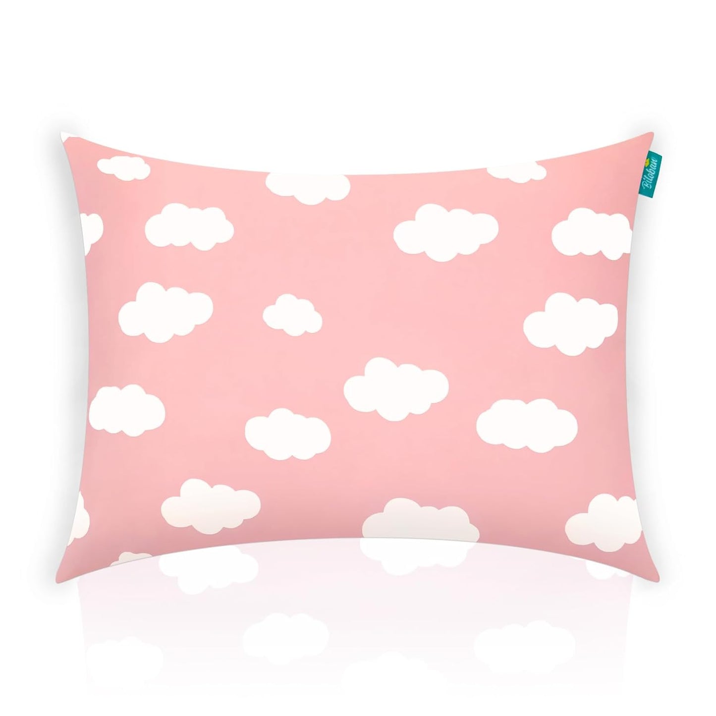 Toddler Pillow for Sleeping, Kid Pillow 14" X 19" for Small Travel Bed, Nap Pillows, Soft & Skin-Friendly Small Pillows for Sleeping, Toddler Use Only, Age 2 to 5 (Pink Cloud)