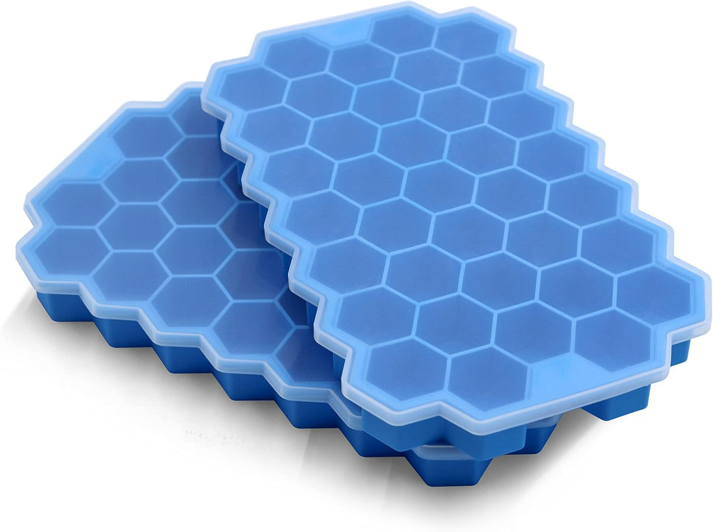 Ice Cube Trays for Freezer with Lid-37 Grid Silicone Ice Cube Tray with Lid for Small Ice Cube Molds, Perfect Kitchen Gadgets Zucchini Nutmeg Ginger Peeler