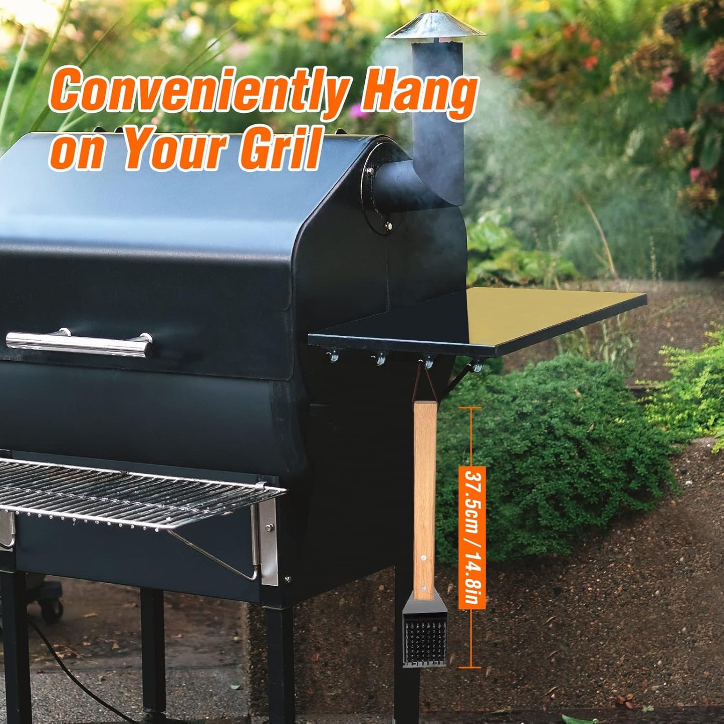 Grill Brush and Scraper, BBQ Grill Cleaning Brush Kit, Safe Wire Scrubber, Universal Fit BBQ Cleaner Accessories for All Grates