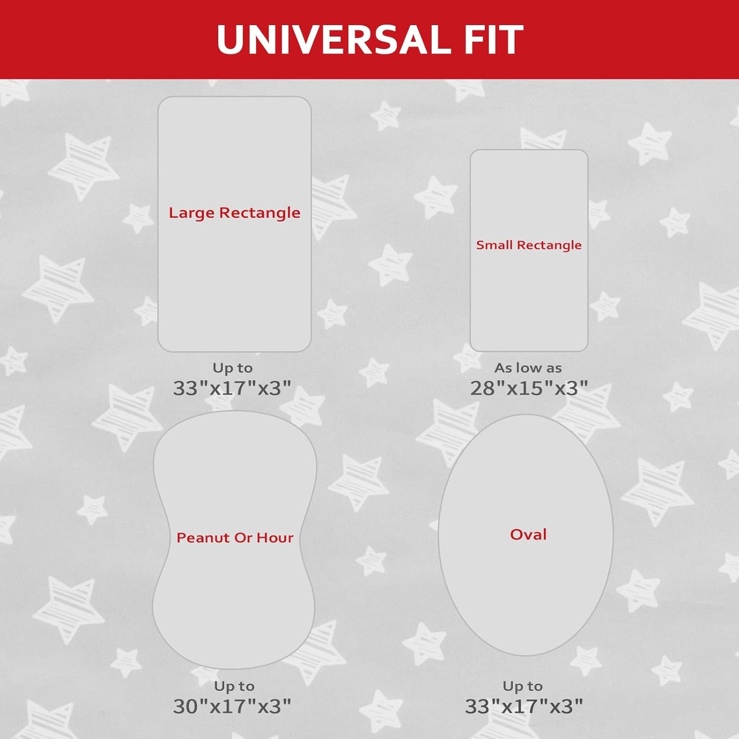 Bassinet Sheets 2 Pack, Fit for Halo Bassinet Swivel Sleeper, Universal Sheet for Rectangle, Oval, Hourglass Bassinet Mattress Flexible for Different Cradle, Grey&White