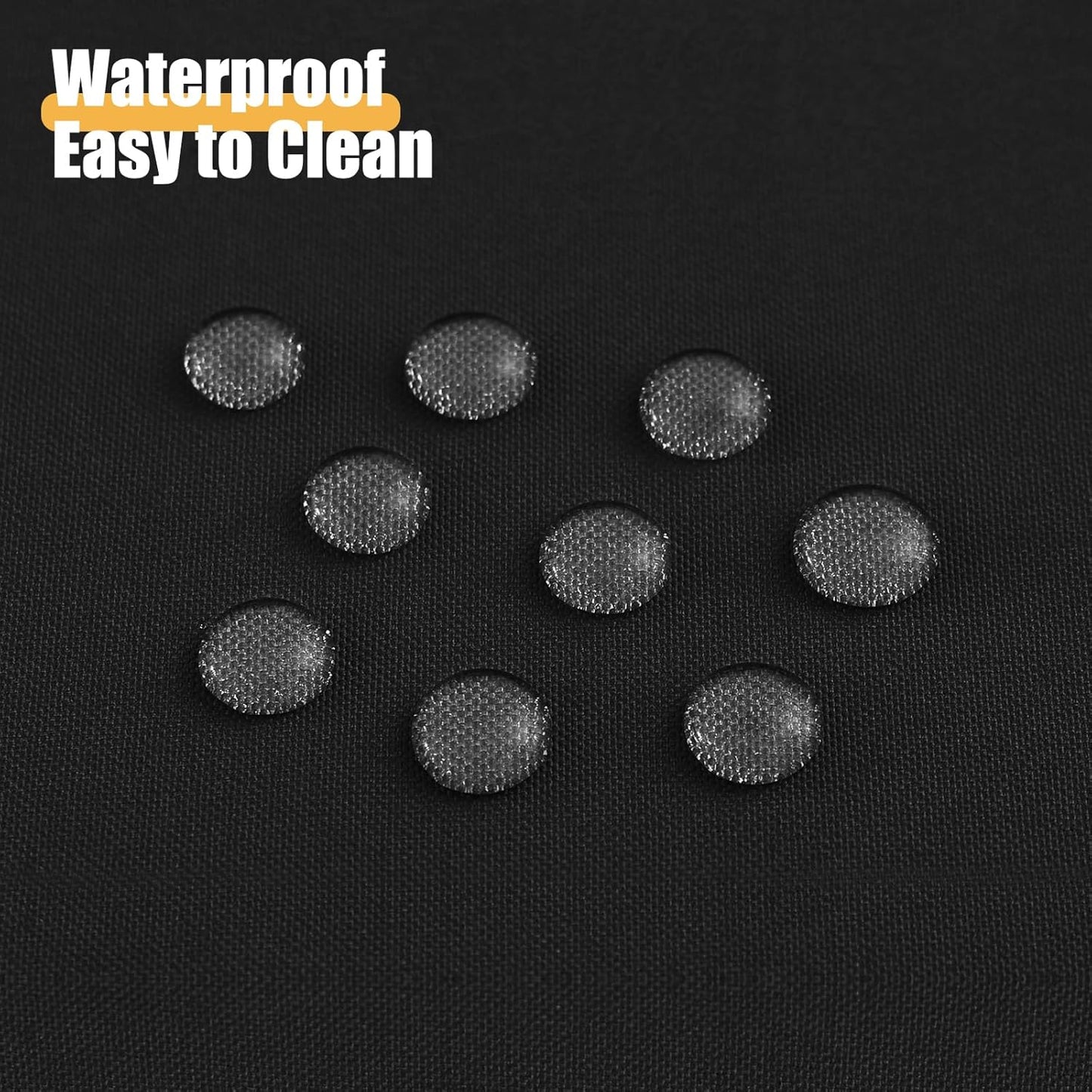 Rectangle Table Cloth, Waterproof Anti-Scratch Polyester Tablecloth, Decorative Washable Fabric Table Cover for Dining, Buffet, Parties and Outdoor, 60X84, Black
