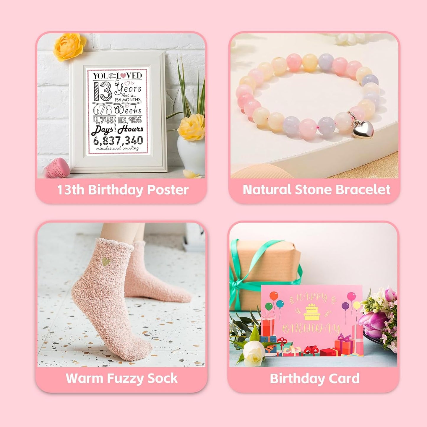 13Th Birthday Gifts for Girls, 13 Year Old Girl Born in 2012 Gifts 10 Pieces Unique 13Th Birthday Gift for Daughter, Niece, Granddaughter, Official Teenager 13 Year Old Bday Gift for Her, Teen Girl