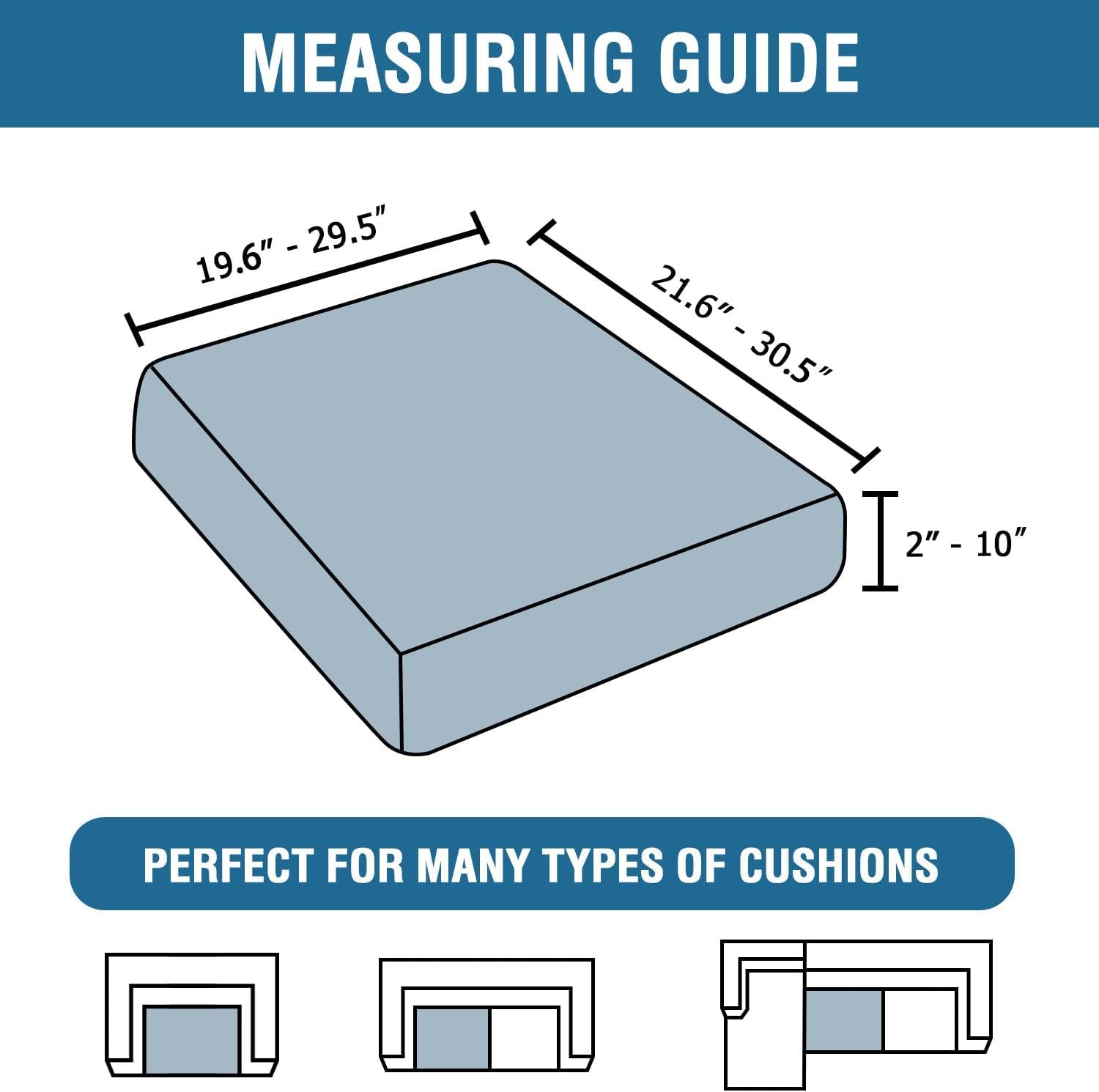 Fleece Couch Cushion Covers Stretch Chair Covers for Living Room Armchair Sectional Couch Covers Comfortable and Durable Fabric (1 Seater Cushion Cover, Pale Oak)