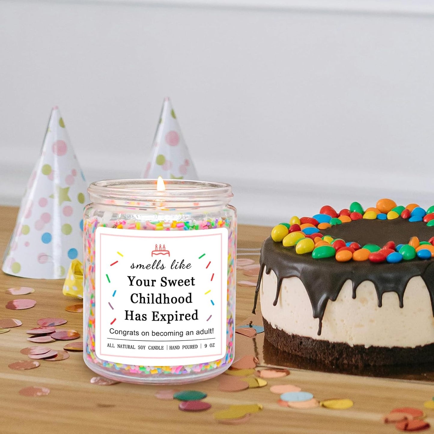 16Th 17 18Th Birthday Gifts for Girls, Birthday Gifts for 16 17 18 Year Old Girls, High School Graduation Gift for Teens Girls 16-18, (Vanilla Birthday Cake Scent with Sprinkles)