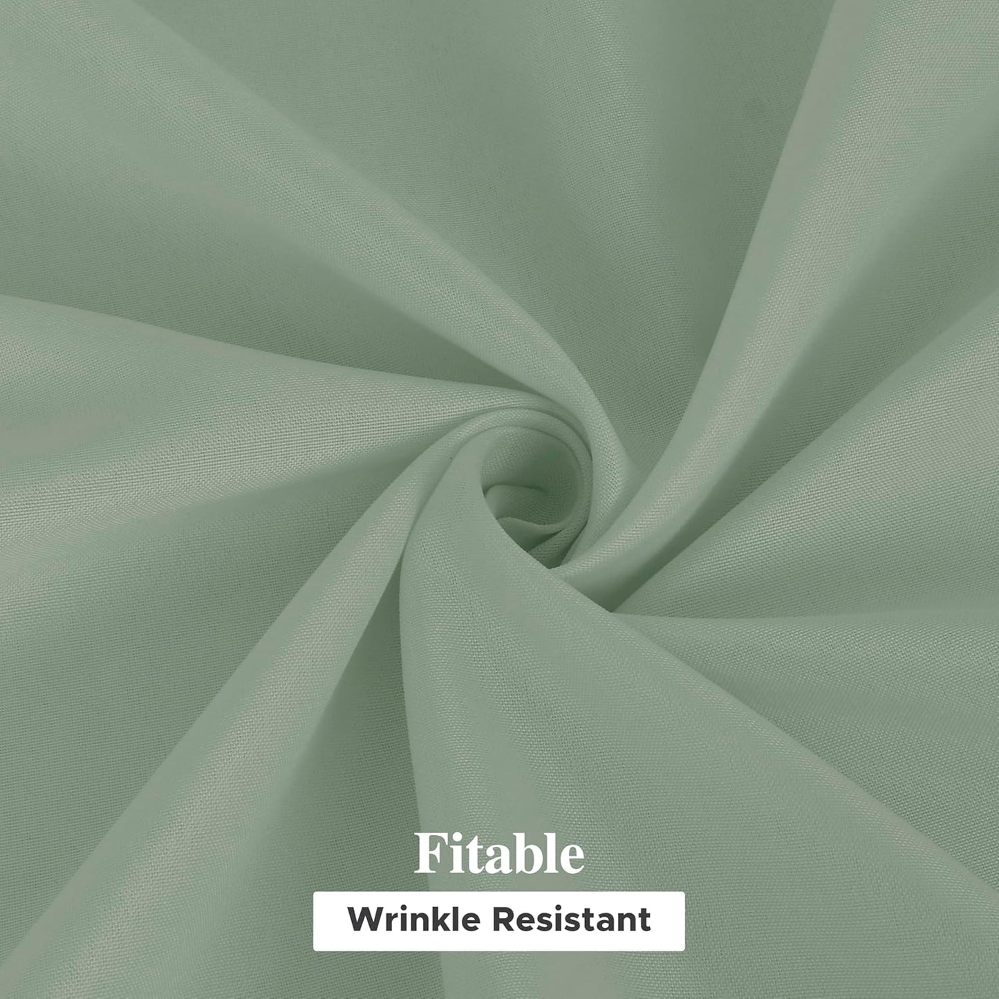 Sage Green Rectangle Tablecloths - 6 Pack, 70 x 120 Inches - Wrinkle and Stain Resistant Polyester Covers for Weddings, Parties, Banquets, and Formal Events