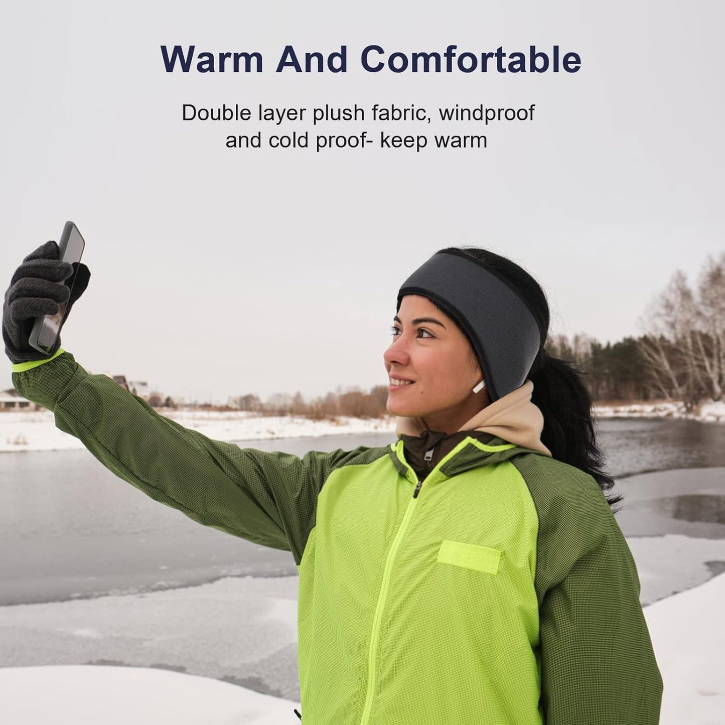 Ear Muffs Warmers Winter Fleece Headband for Men Women Kids Ears Cover Running Cycling Skiing