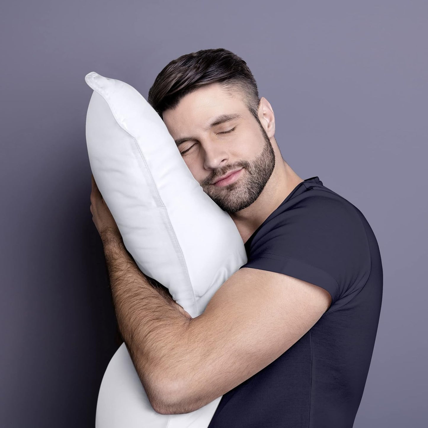 Bed Pillows for Sleeping (White), Queen Size, Set of 2, Hotel Pillow, Cooling Pillows for Side, Back or Stomach Sleepers