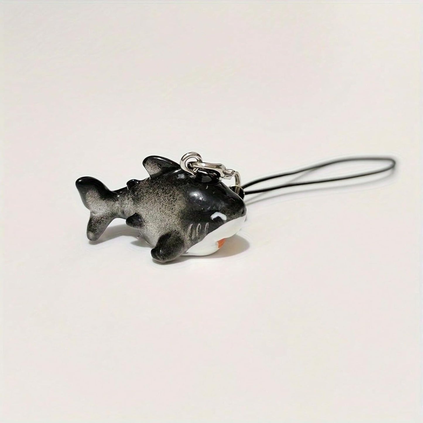 2Pcs Shark Phone Charms, Whale Shark Keychain, Blue Ocean Phone Charms for Bag Keychain Camera Decor