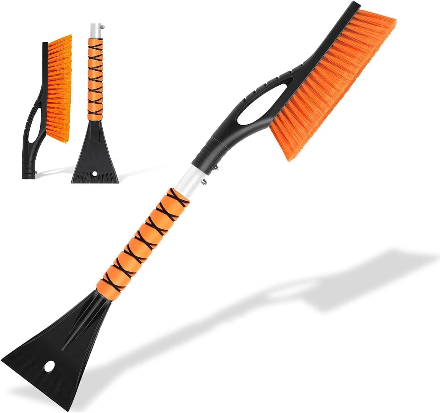 Snow Brush - 27 Inch Ice Scraper for Car Windshield, Detachable Snow Removal Tool with Ergonomic Foam Grip for Cars, Trucks, Suvs 01
