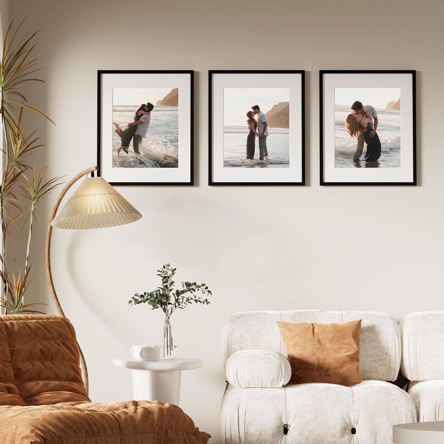16X20 Picture Frame for Wall, Plexiglass, Displays Poster 11X14 with Mat or 16X20 without Mat, PVC Frame Material, Horizontal or Vertical Hanging, 1 Pack, Black