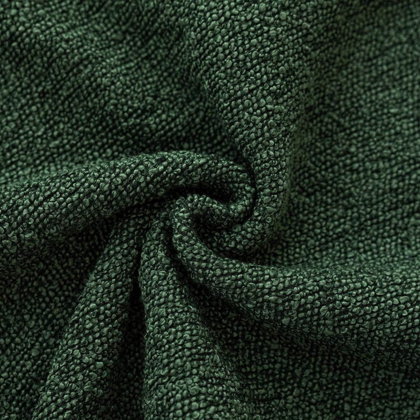 Decorative Textured Boucle Throw Pillow Covers Accent Solid Pillow Cases Neutral Soft Cozy Couch Cushion Case for Chair Sofa Bedroom Living Room Home Decor 16X16 Inch,1Pc,Pine Green