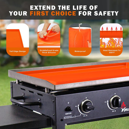 Silicone Griddle Mat for Blackstone 17 Inch Griddle, Reusableheavy Duty Food Grade Silicone Mat, Protects from Rodents, and Rust, Keeps It Clean to Prevent