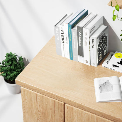 Book Ends, Metal Bookends for Shelves, Modern Tree Book Ends Decorative, Heavy Duty Book Holders Book Stoppers for Home Office Decor, 6.9"X4.7"X3.5" (5 Pairs/10 Pcs)