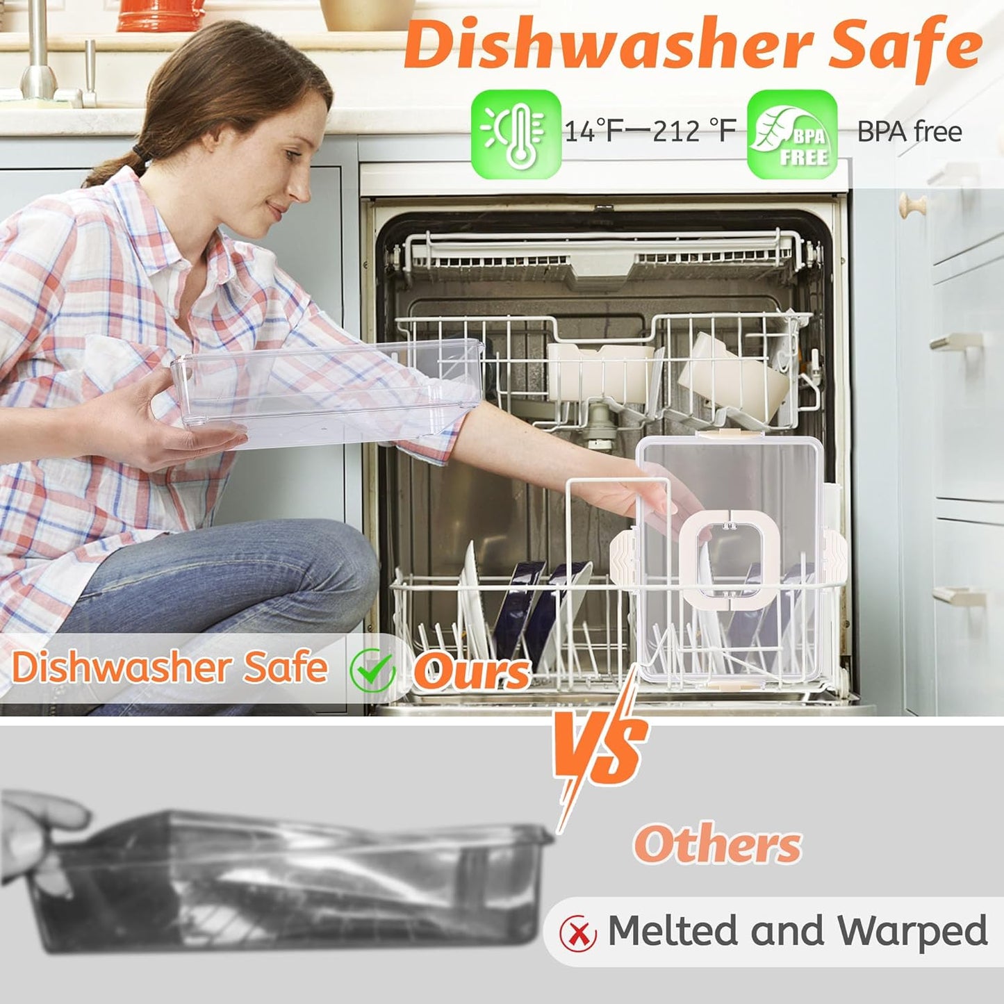 2 Pack Snackle Box Container - Dishwasher Safety Divided, Serving Tray with Lid and Handle - Charcuterie Board for Portable Snack Platters - Clear Organizer for Fruits Snacks,Perfect for Road Travel