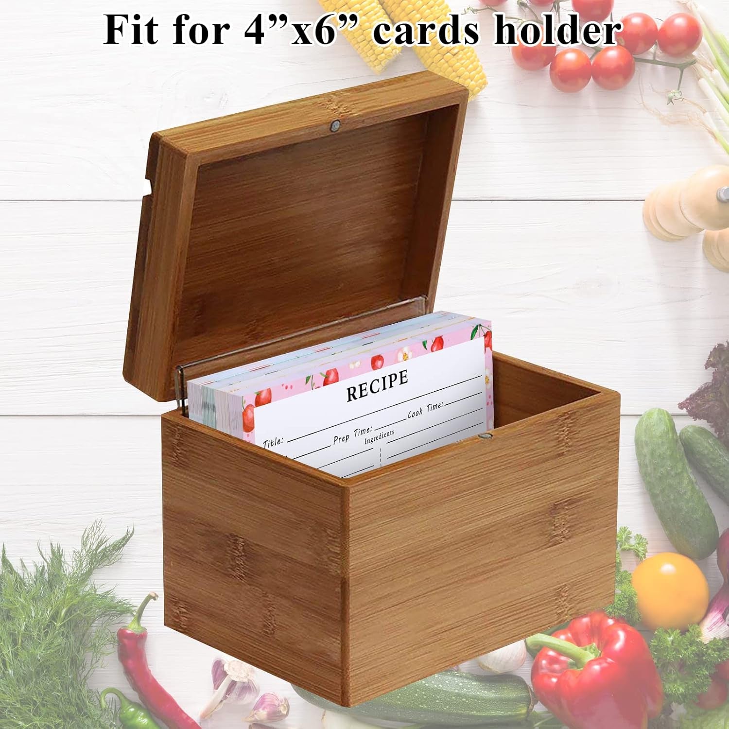 72 Blank Recipe Cards for Bridal Shower and Wedding - 4X6 Double Sided, 4 Fruit Design