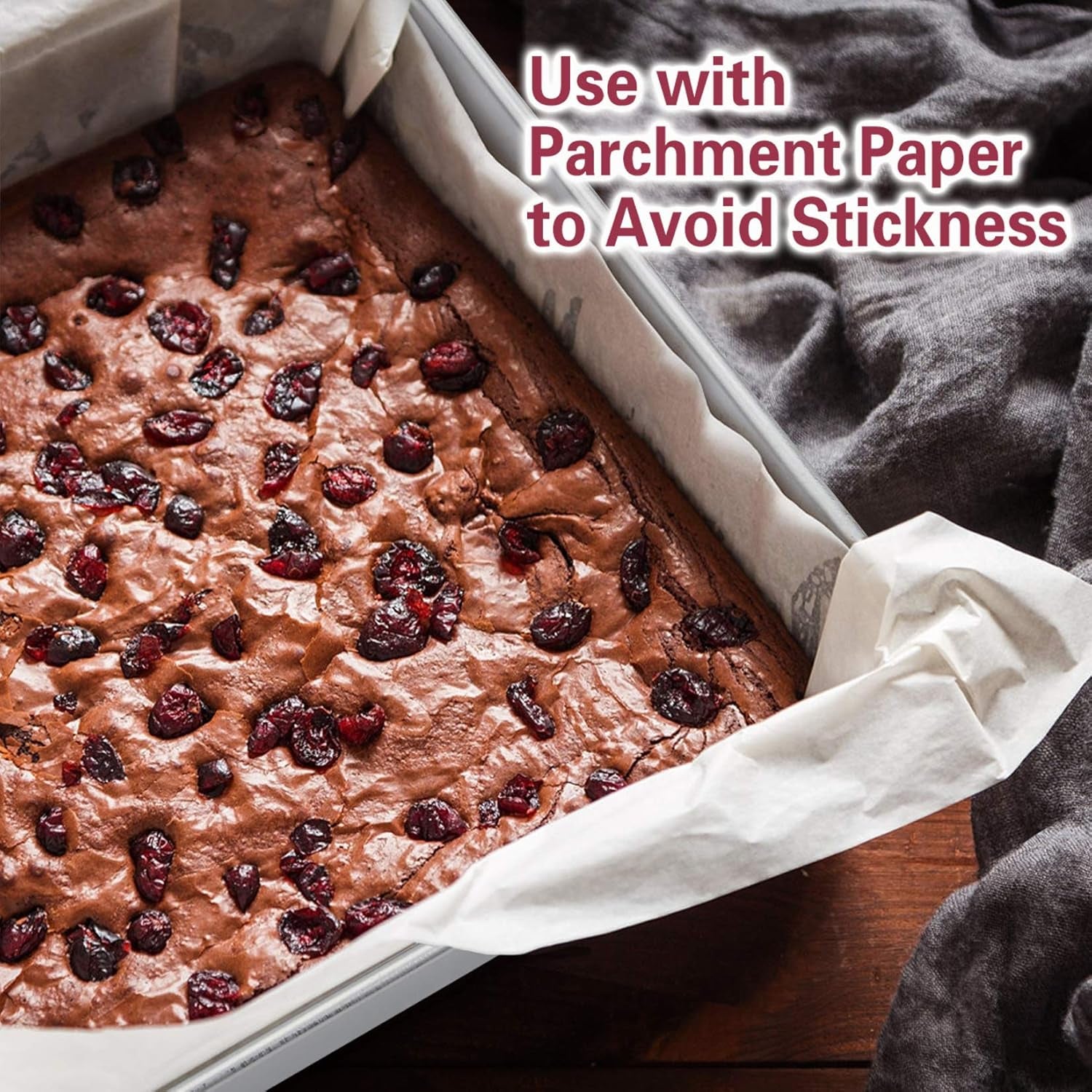 8 Inch Square Baking Pan Set of 4, Square Cake Pans, Stainless Steel Deep Bakeware for Lasagna Bread Brownie, 8”×8”×2”, Leakproof & Heavy Duty, Easy Release & Dishwasher Safe