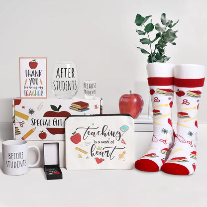 Teacher Appreciation Gifts, Best Teachers Gifts, Thank You Teacher Gift, Funny Back to School Gift for Teachers Women, 7 Pcs