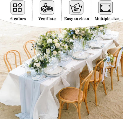 Rectangle Pink Tablecloths - 6 Pack, 70 x 120 Inches - Reusable and Washable Polyester Covers for 6-8 Ft Tables, Ideal for Weddings, Parties, and Banquets