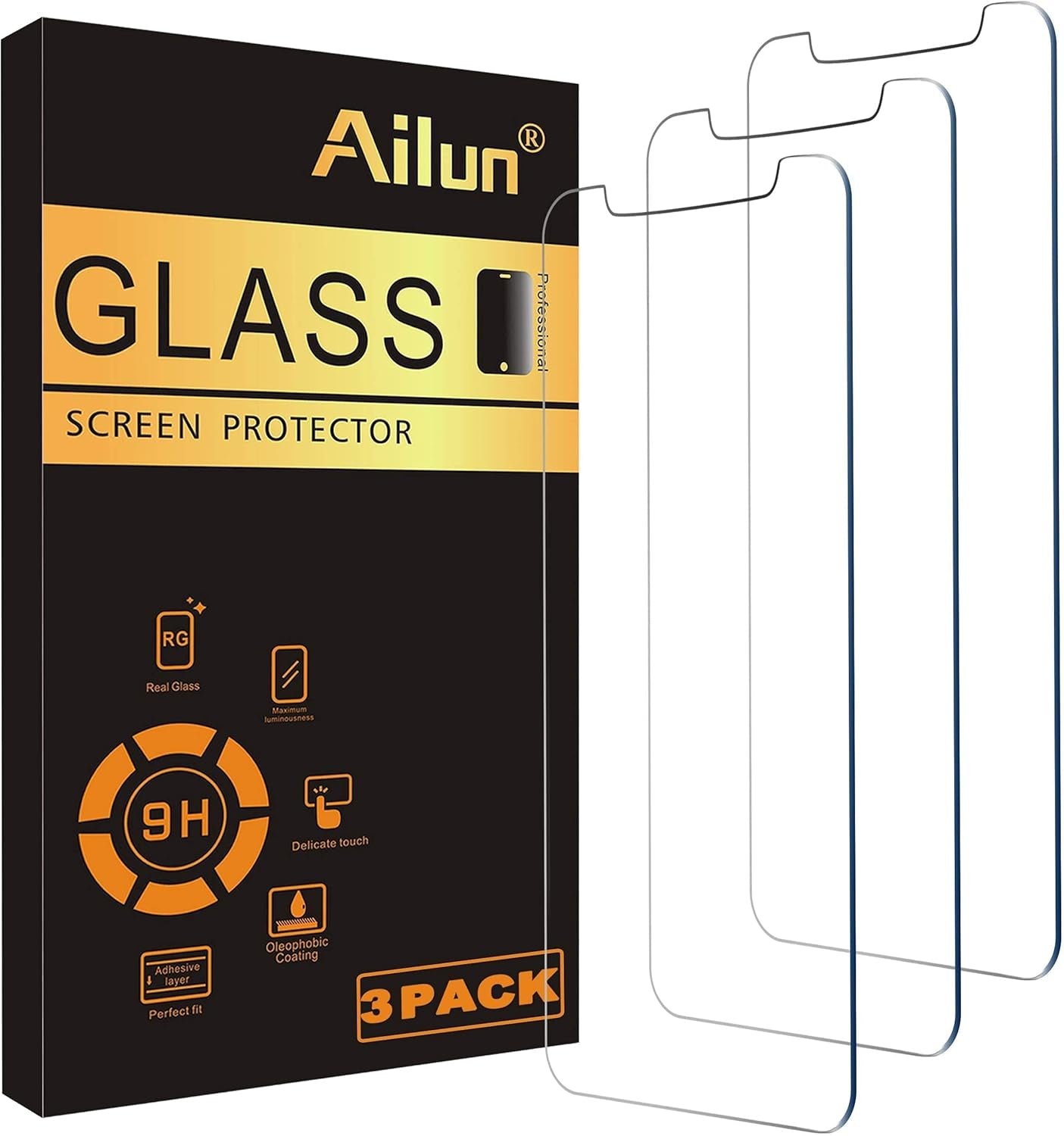 Glass Screen Protector Compatible for Iphone 11/Iphone XR, 6.1 Inch 3 Pack and 2Pack Screen Protector Compatible for Iphone 11[6.1 Inch] + 2 Pack Camera Lens Protector