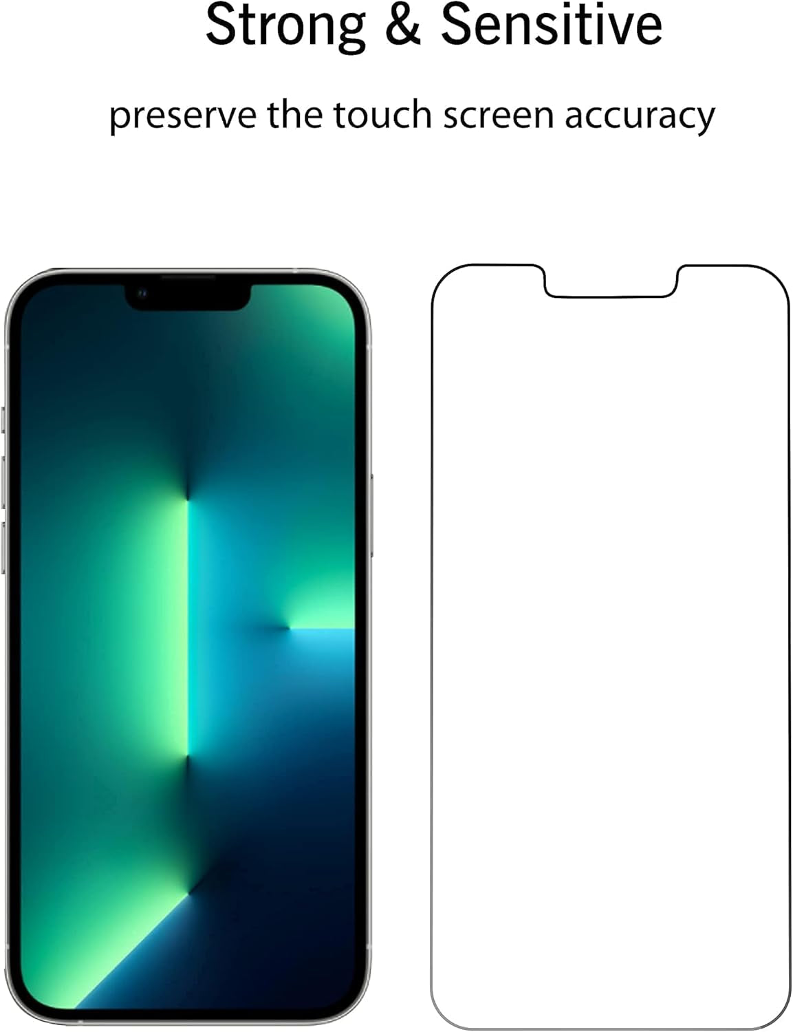 Iphone 14 Plus/Iphone 13 Pro Max [6.7 Inch Display] Glass Screen Protector 3 Pack and Camera Lens Protector for Iphone 13 Pro 6.1" ＆ Iphone 13 Pro Max 6.7"