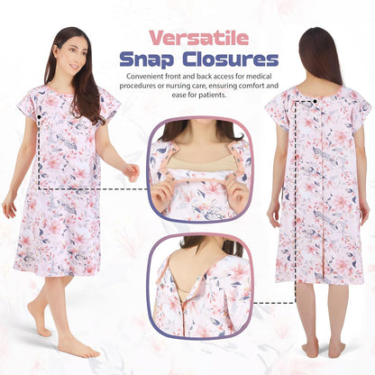 Women'S Hospital Gown Soft and Stylish Patient Gown