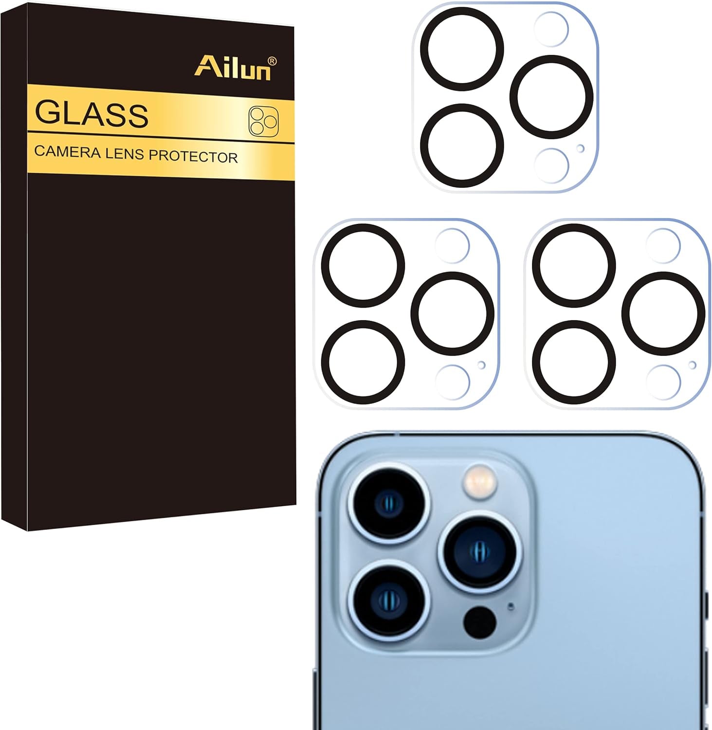 Iphone 14/14 Pro [6.1 Inch] Screen Protector 3 Pack and Camera Lens Protector 3 Pack for Iphone 14/14 Pro Max