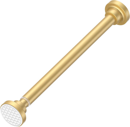Small Tension Rod 18 to 27 Inch，1 - Inch Diameter Gold Tension Curtain Rod Small Tension Rod No Drilling, anti - Slip, anti - Rust Short Tension Rod