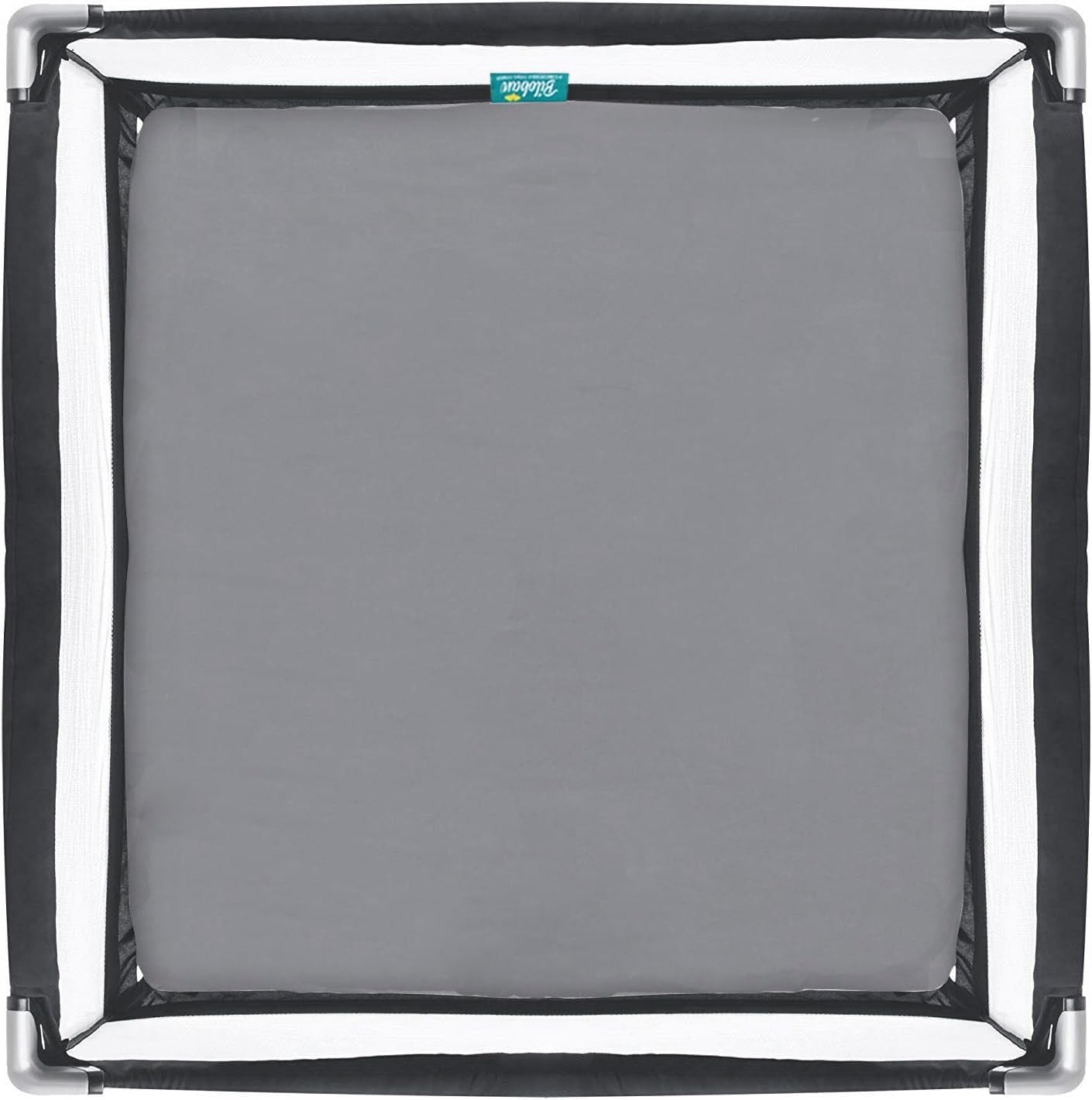 Square Playard/Playpen Fitted Sheets, Perfect for New Room2 / Totbloc Portable Playard, 2 Pack, Ultra Soft Microfiber, Fitted Playpen Sheet, Grey.
