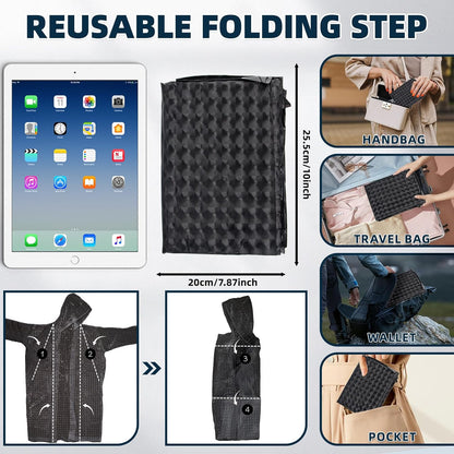 1 Pack Rain Ponchos for Adults Reusable, New Upgraded Thickened EVA Travel Raincoat Jacket with Hoods and Sleeves