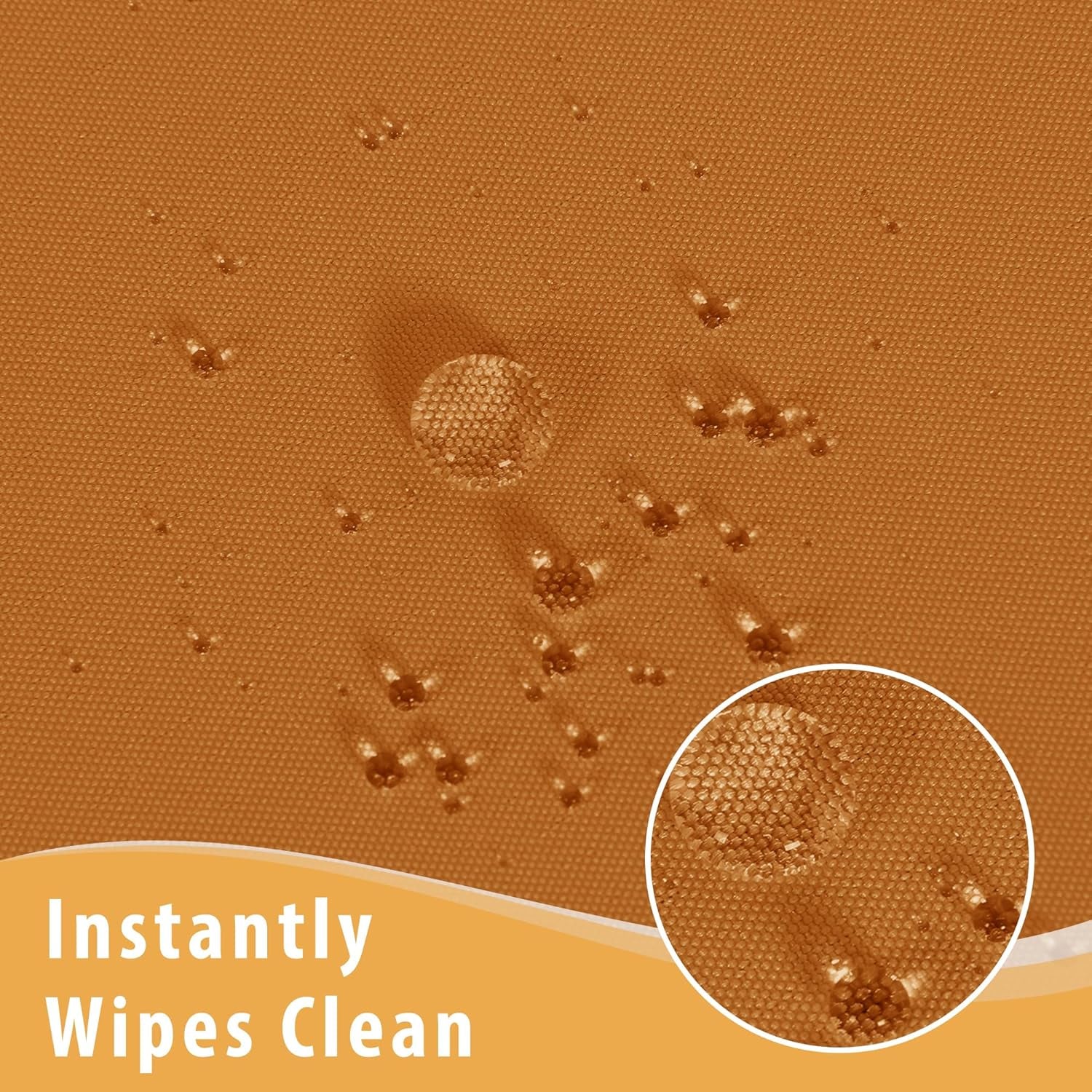 2 Pack Table Clothes for 6 FT Rectangle Tables - Water Resistant Washable Fabric Polyester Rectangle Table Cover Protector for Wedding, Banquet and Trade Shows, 72L X 30W Inches, Bronze