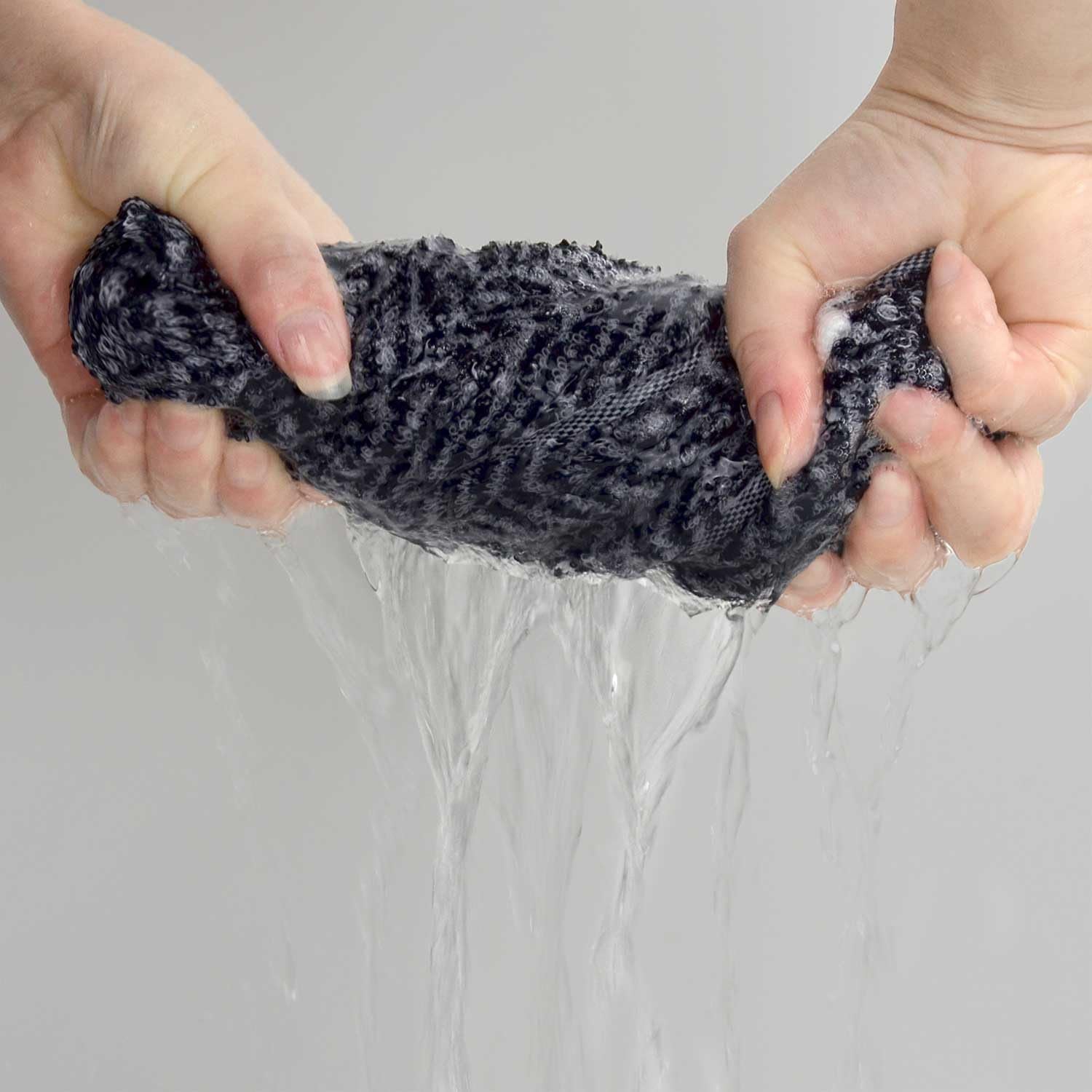 Hand Towels for Bathroom with Decorative Herringbone Stripes, 100% Cotton, 13 X 28 Inches, Navy-Blue and White, 2 Pack