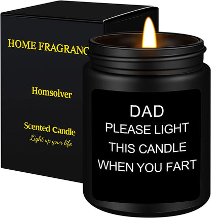 Gifts for Dad, Fathers Day Christmas Birthday Dad Gifts from Daughter Son - Sandalwood Scented Candle (7OZ)