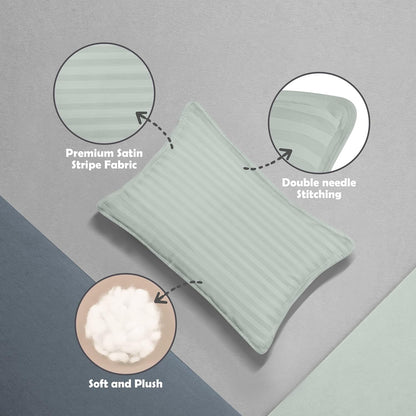 Toddler Pillow (Light Grey, 2 Pack) 13X18 Pillows for Sleeping, Soft and Breathable Cotton Blend Shell, Small Kids Pillow Perfect for Toddler Bed and Travel (Intended for Age 2 and Up)