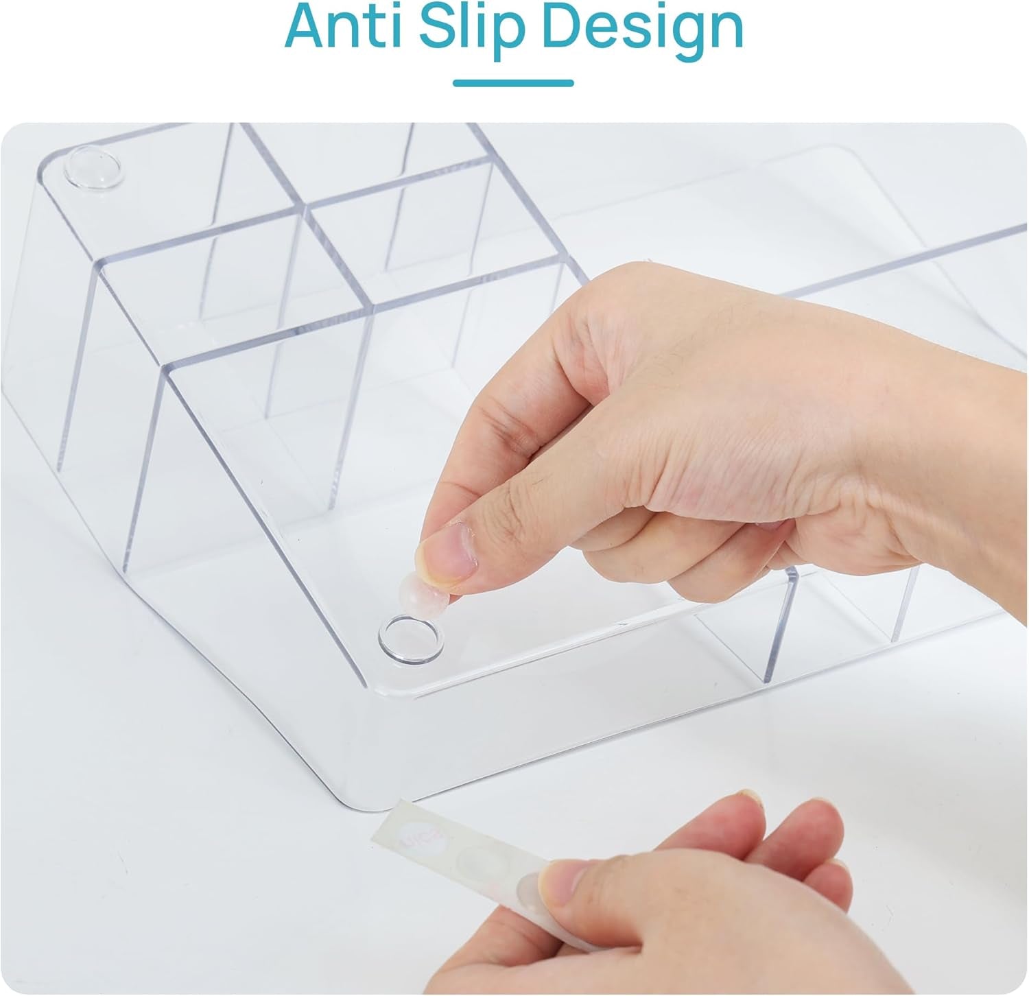 1 Tier Clear Makeup Organizer, Cosmetic Storage for Dresser Countertop and Bathroom Vanity, Beauty Holder for Lipstick Brush Skincare