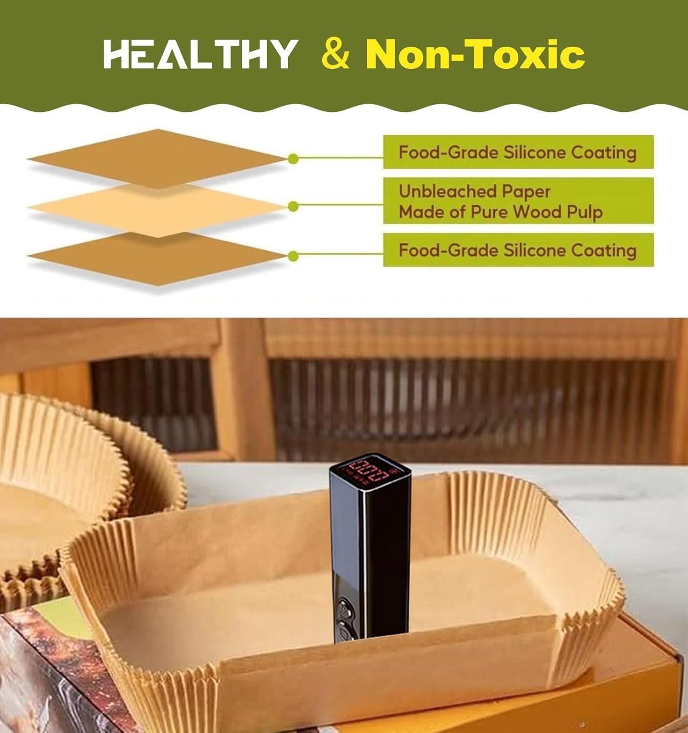 Loaf Pan Liners, 125Pcs Non-Stick Bread Pan Liners, Loaf Pan Parchment Liners, Paper Loaf Pans for Baking, 9X5 Parchment Paper