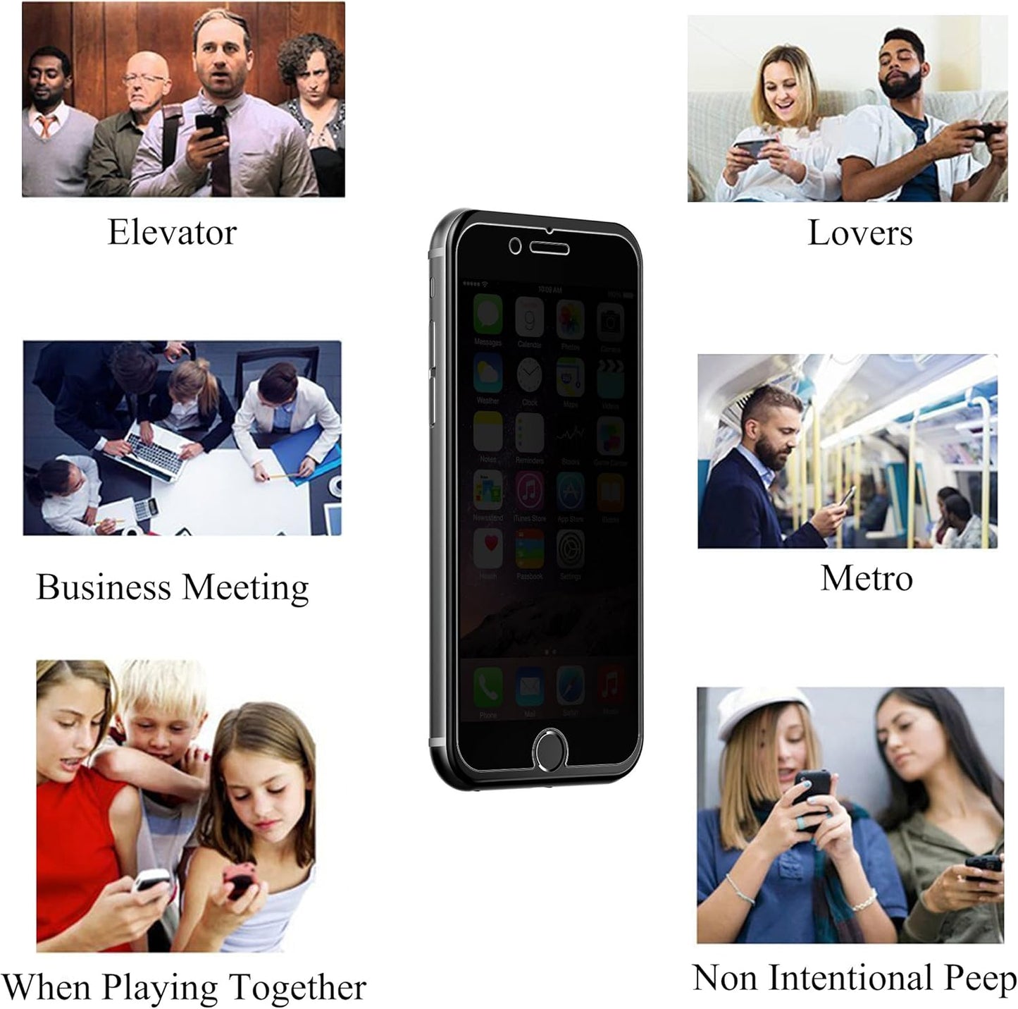 Privacy Tempered Glass Screen Protector for Apple Iphone SE 2020/2022, 2Pack anti Spy Private 0.33Mm Case Friendly Iphone SE 2Nd/3Rd Generation