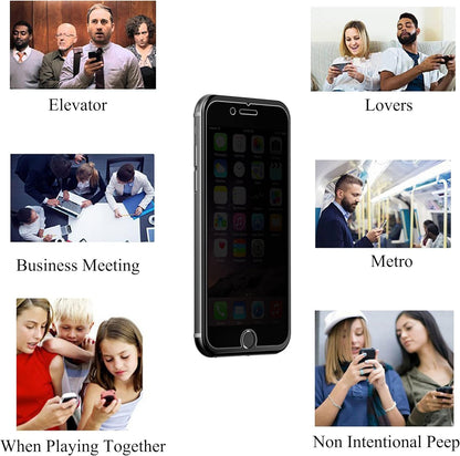 Privacy Tempered Glass Screen Protector for Apple Iphone SE 2020/2022, 2Pack anti Spy Private 0.33Mm Case Friendly Iphone SE 2Nd/3Rd Generation