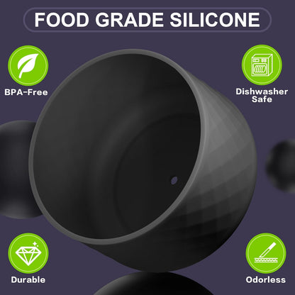 Silicone Boot for Owala 40 Oz Tumbler with Handle, Anti-Slip Protective Sleeve for Stainless Steel Triple Layer Insulated Travel Tumbler Accessories